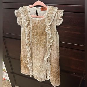 Sale! Missoni Kids Gold Dress sz 6